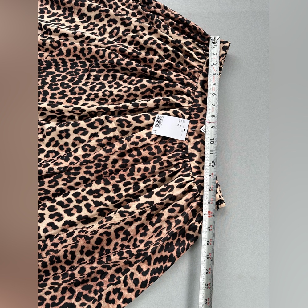 H&M Midi Skirt Animal Print Women Size 10 - Picture 6 of 10